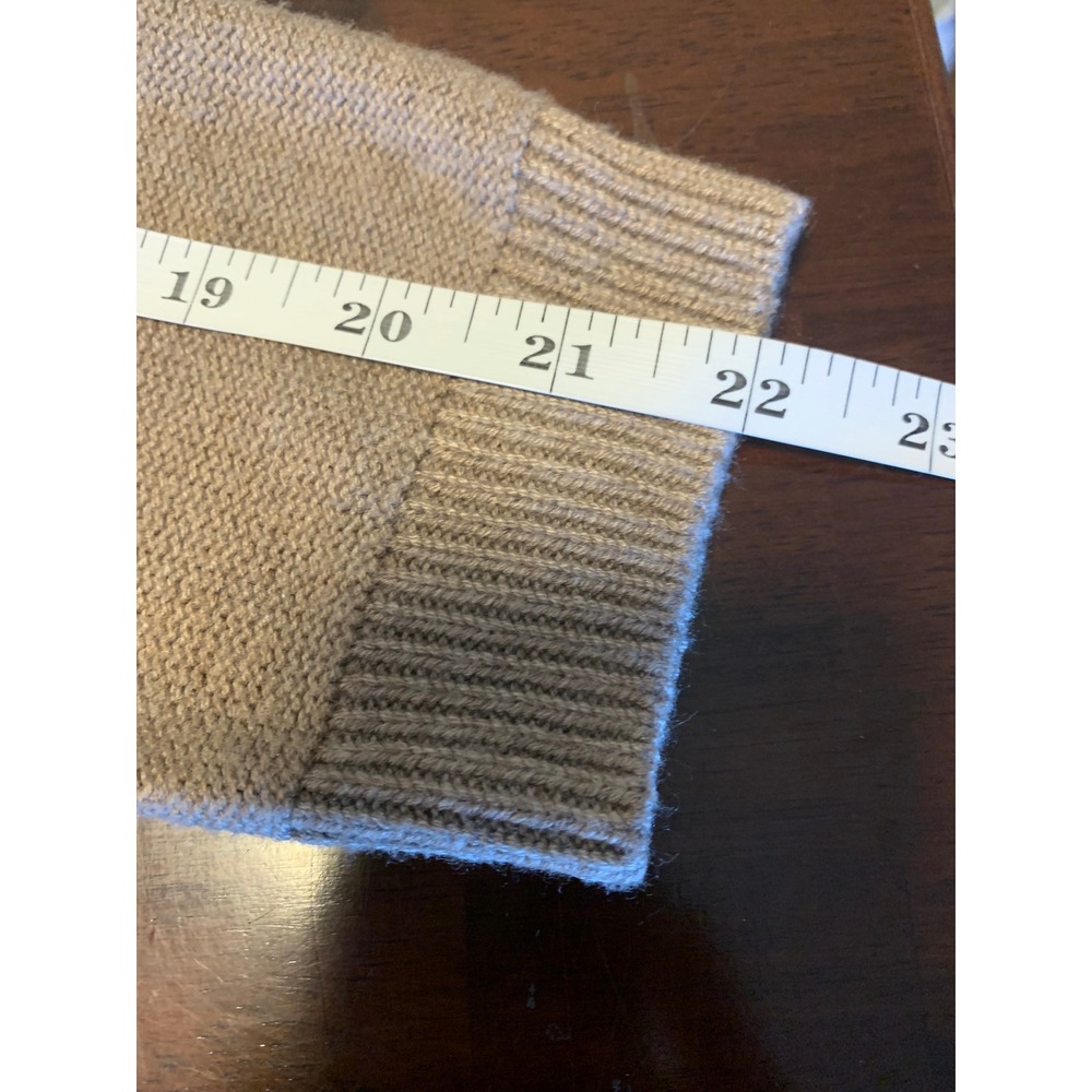 Chicos Cowl Neck Sweater Tunic Taupe Tan Soft Cozy Minimalist Knit Size 0 - Picture 7 of 7